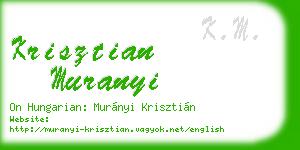 krisztian muranyi business card